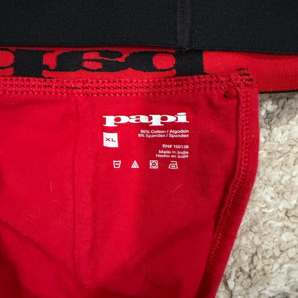 Papi Red Men's Jockstrap - Picture 3 of 3